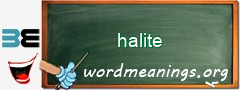 WordMeaning blackboard for halite